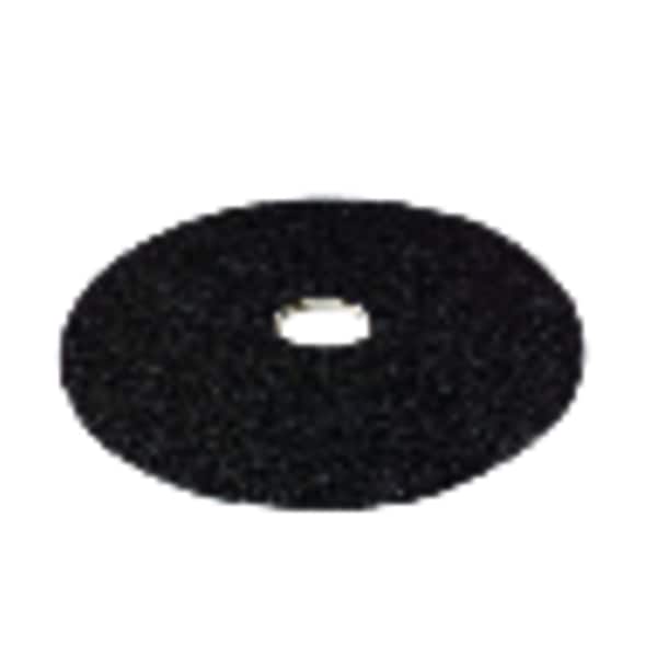 3M 17 in. D Non-Woven Natural/Polyester Fiber Floor Polishing Pad Black